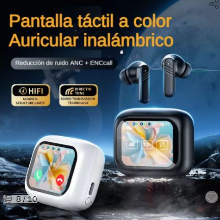 Auriculares Bluetooth con Pantalla Touch a Color TWS LX-10 Auriculares Bluetooth con Pantalla Touch a Color TWS LX-10