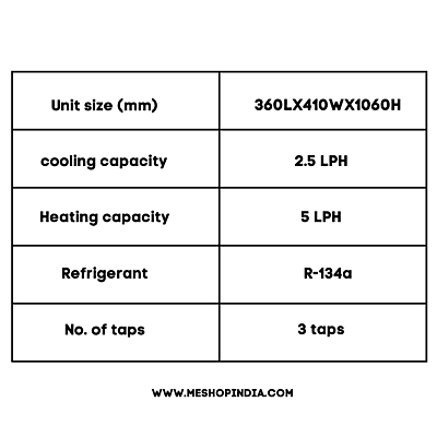 Specification of Blue Star Water Dispenser (BWD3FMUA) Floor Mounted water Dispenser