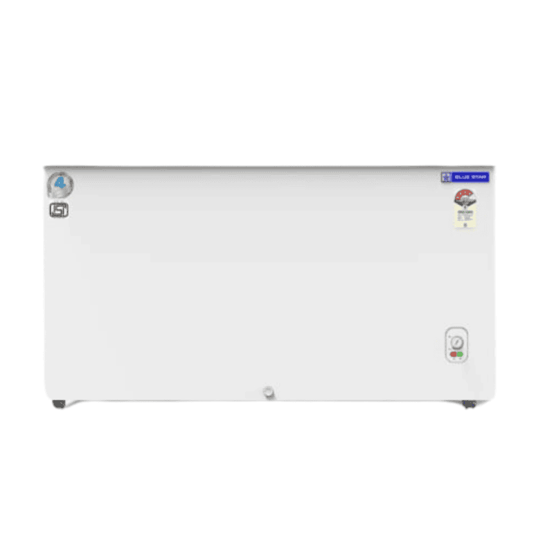 Blue Star GT4-400M Deep Freezer with Food Items Stored Inside(Front View)