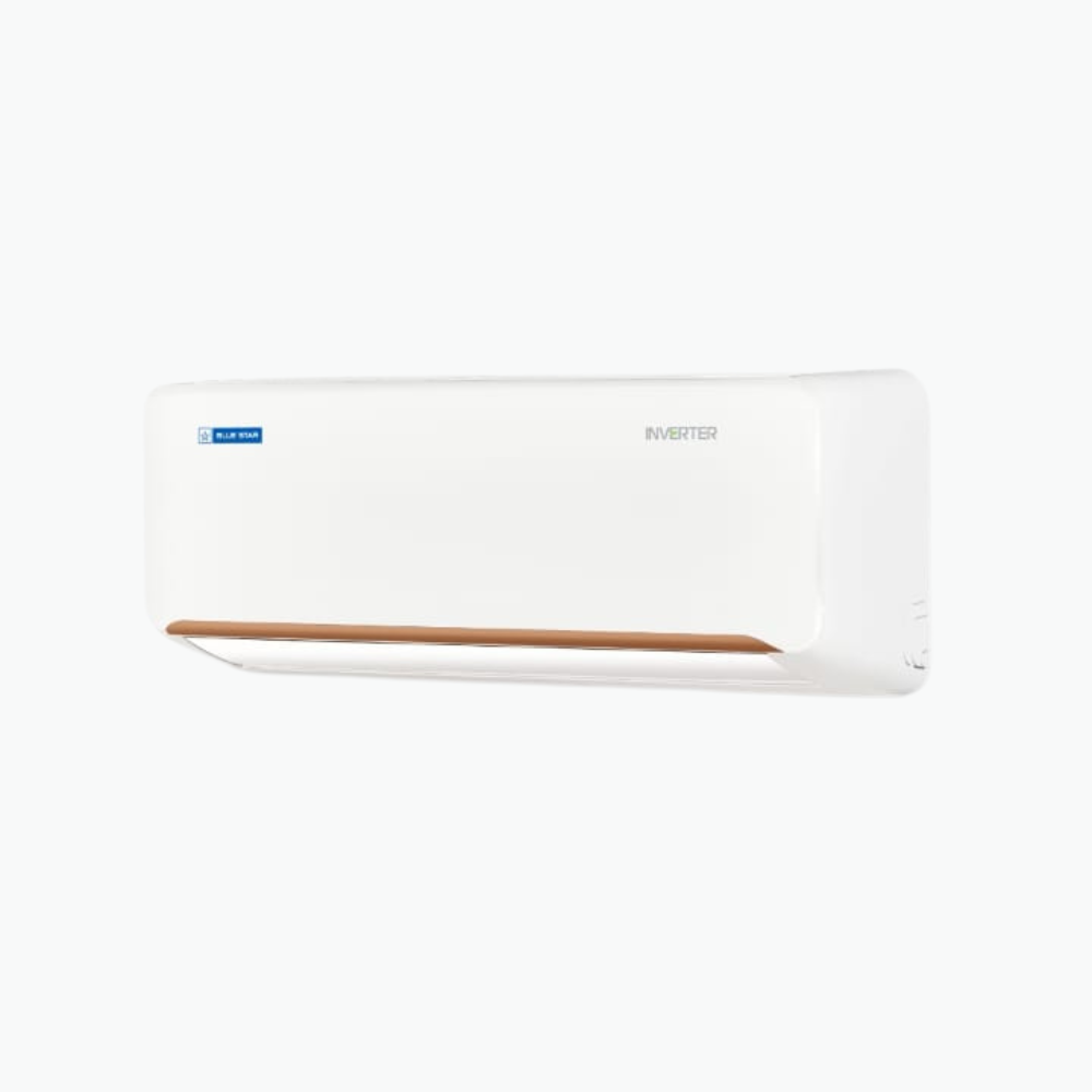 Close-up of the Blue Star ID512QNURAV indoor unit, showcasing its sleek design.