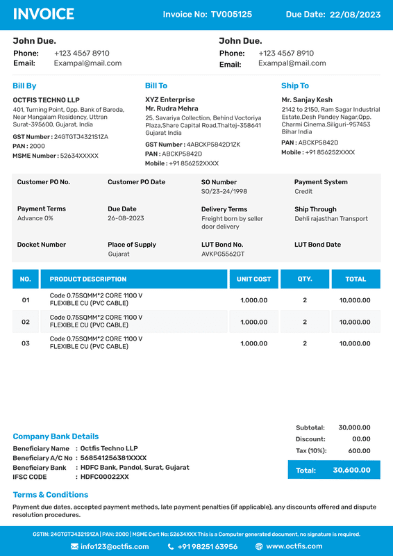 Invoice Template-7 Invoice Template-7
