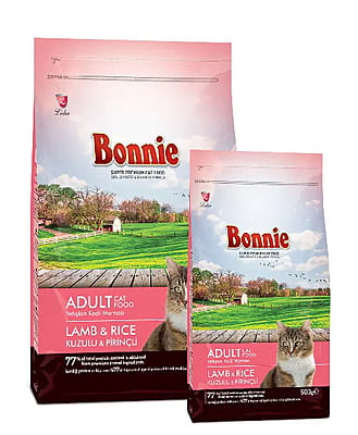 BONNIE ADULT CAT FOOD LAMB & RICE (1.5kg)