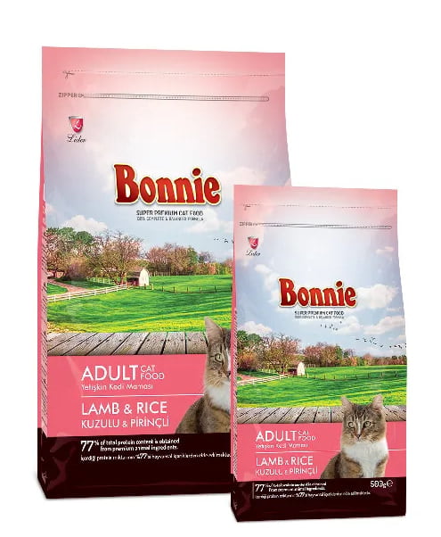 BONNIE ADULT CAT FOOD LAMB & RICE (1.5kg)