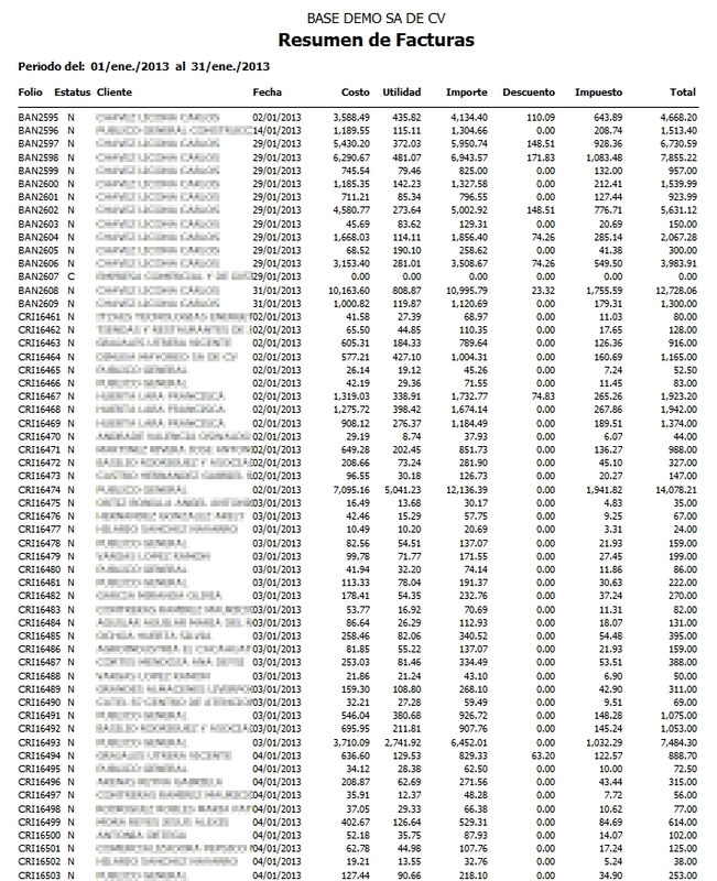Diario De Facturas Ve-Pv Con Margen Utilidad Diario De Facturas Ve-Pv Con Margen Utilidad