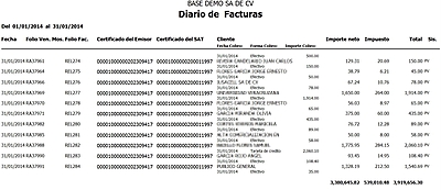 Diario De Facturas Ve Y Pv