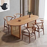 Modern Boho Rattan Dining Table Modern Boho Rattan Dining Table