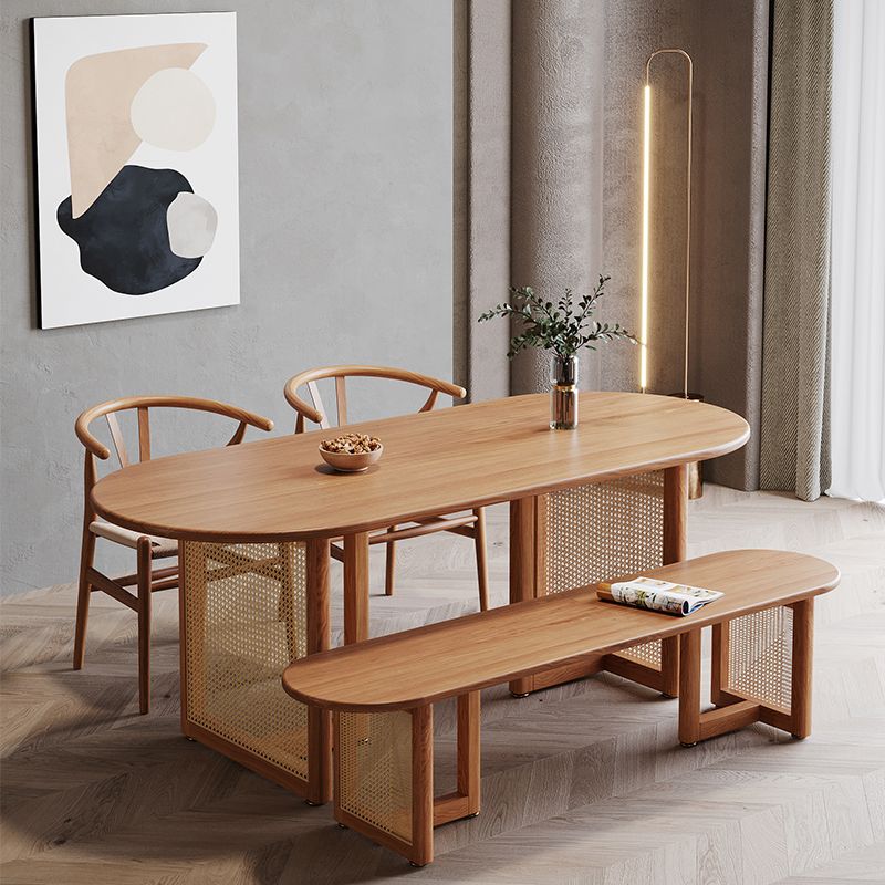 Modern Boho Rattan Dining Table Modern Boho Rattan Dining Table
