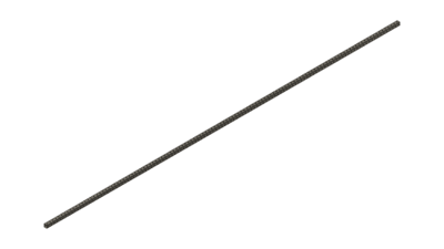 White Tube 120" x 1" x 1"