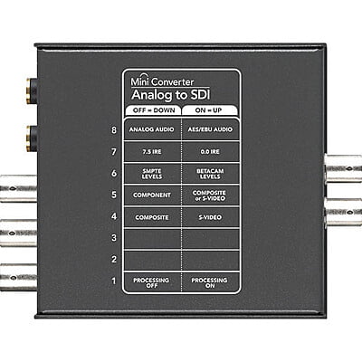 Mini Converter Analog to SDI 2 with Power Supply Mini Converter Analog to SDI 2 with Power Supply