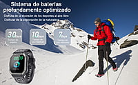 Reloj Inteligente,Smartwatch Militar de 1.8" HD