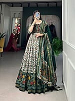 M427: Beautiful Dola Silk Long Frocks With Duppata
