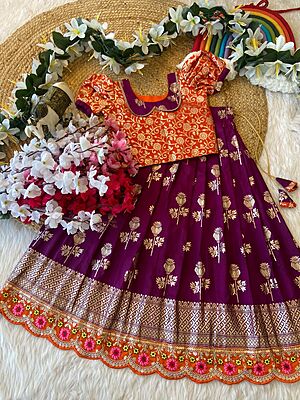 P711: Beautiful Dola Silk Lehanga Sets