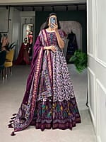 M427: Beautiful Dola Silk Long Frocks With Duppata
