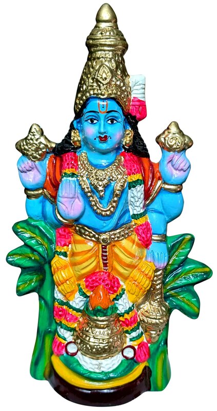 UNIKK Sathyanarayana Paper Mache Navarathri Golu Doll of 37 cm Height Multicolor UNIKK Sathyanarayana Paper Mache Navarathri Golu Doll of 37 cm Height Multicolor
