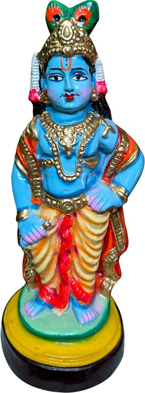 UNIKK Vithoba Krishna Paper Mache Navarathri Golu Doll of 34 cm Height Multicolor UNIKK Vithoba Krishna Paper Mache Navarathri Golu Doll of 34 cm Height Multicolor