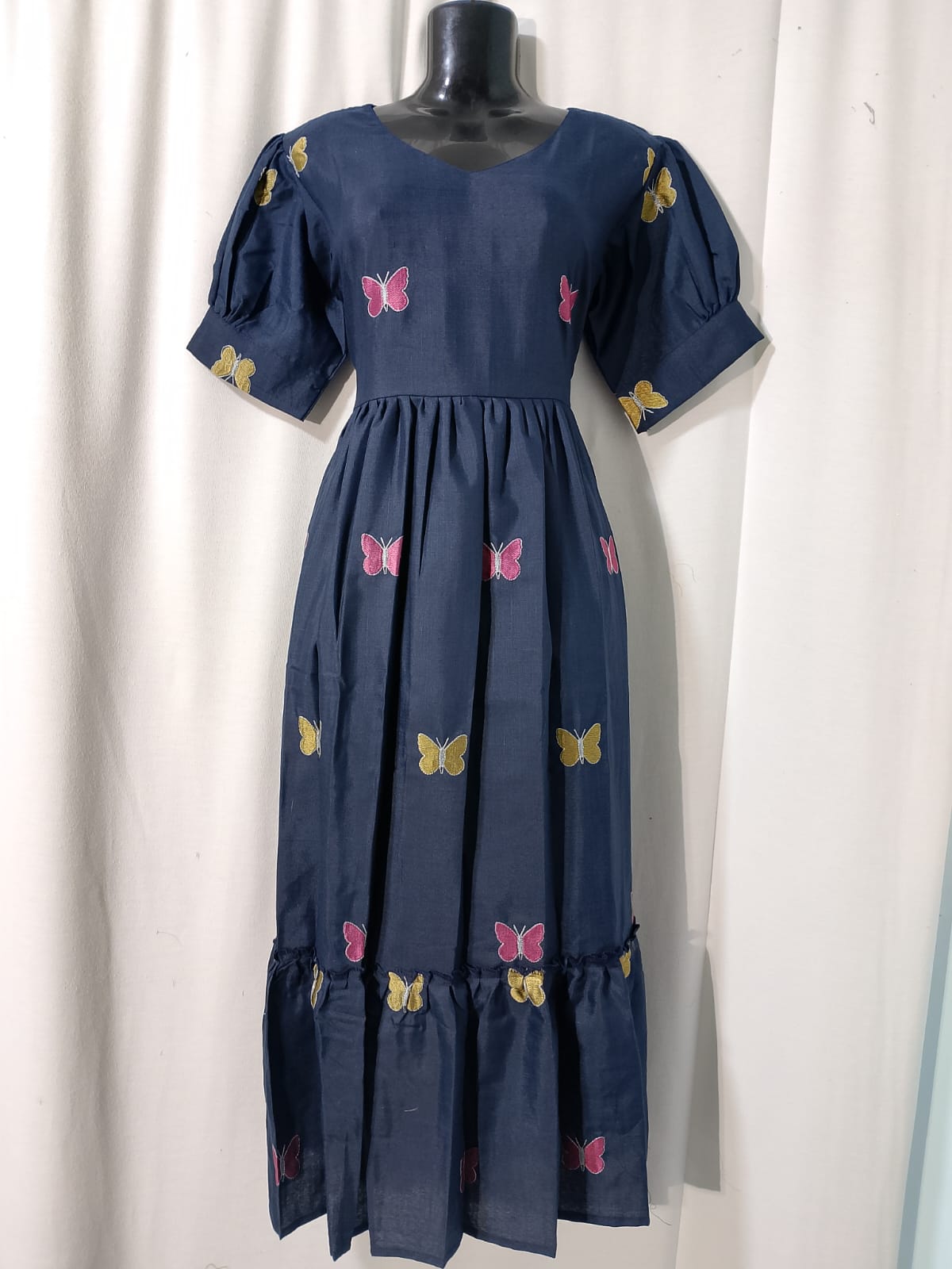 D22: Ready To Ship Beautiful Butterfly Desgin Frock