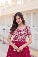 B140: Beautiful Georgette Long Frocks