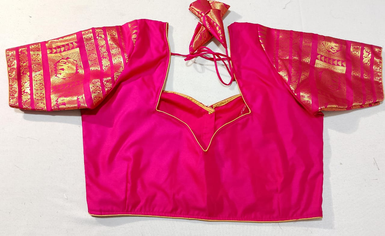 C175: Ready To Ship Beautiful Gadwal Silk Saree With Stitched Blouse C175: Ready To Ship Beautiful Gadwal Silk Saree With Stitched Blouse
