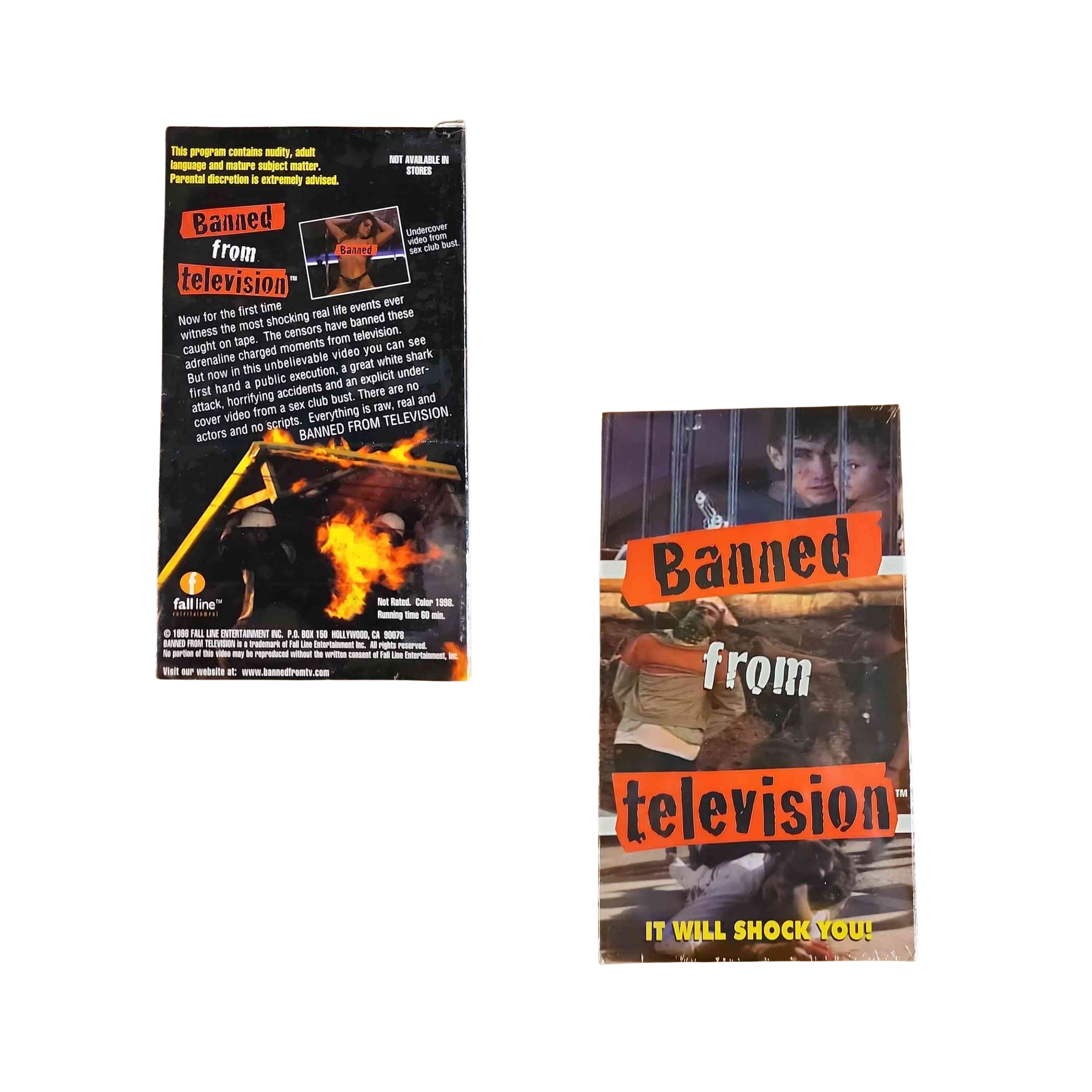 Banned From TV VHS Case - 50 Units - $15.99 Retail | $1.50 Each