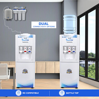 Dual Connectivity Options: Bottle Top and RO Compatible