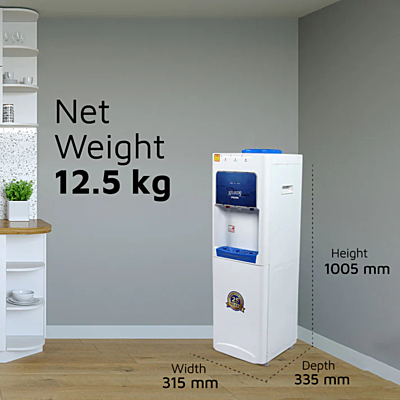 Dimension of Atlantis Prime Cooling Cabinet Water Dispenser Machine.