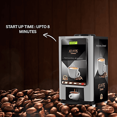 Vending machine offering a variety of tea and coffee. Vending machine offering a variety of tea and coffee.