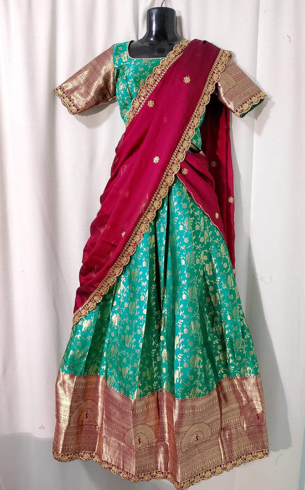 C216: Ready To Ship Beautiful Soft Silk Lehenga Set