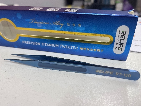 Pinza Curva de Precisión RT-15D - Máxima Exactitud para Microsoldadura Pinza Curva de Precisión RT-15D - Máxima Exactitud para Microsoldadura