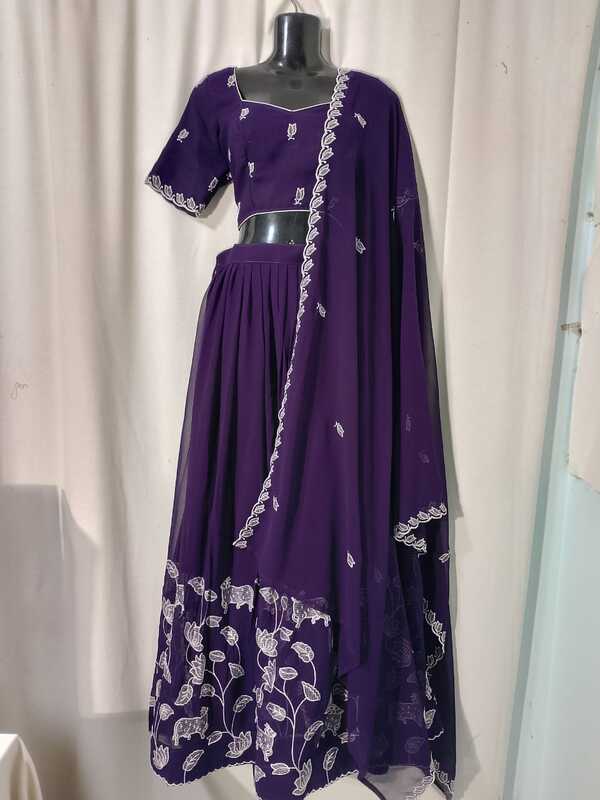 C236: Ready To Ship Beautiful Georgette Lehenga Set