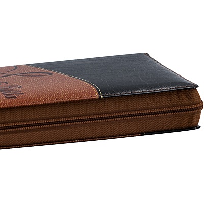 Santa Biblia Manual Letra Gigante Imitación Piel, Negro/Cafe Santa Biblia Manual Letra Gigante Imitación Piel, Negro/Cafe