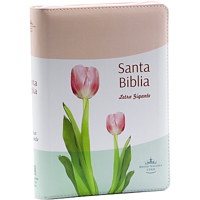 Santa Biblia Manual Letra Gigante Imitación Piel, Tulipanesl Santa Biblia Manual Letra Gigante Imitación Piel, Tulipanesl