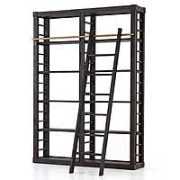 Boise Solid Wood Library Bookshelf with Ladder Boise Solid Wood Library Bookshelf with Ladder