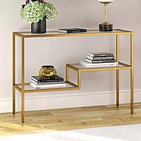 Stockton Golden Metal Frame Console Table