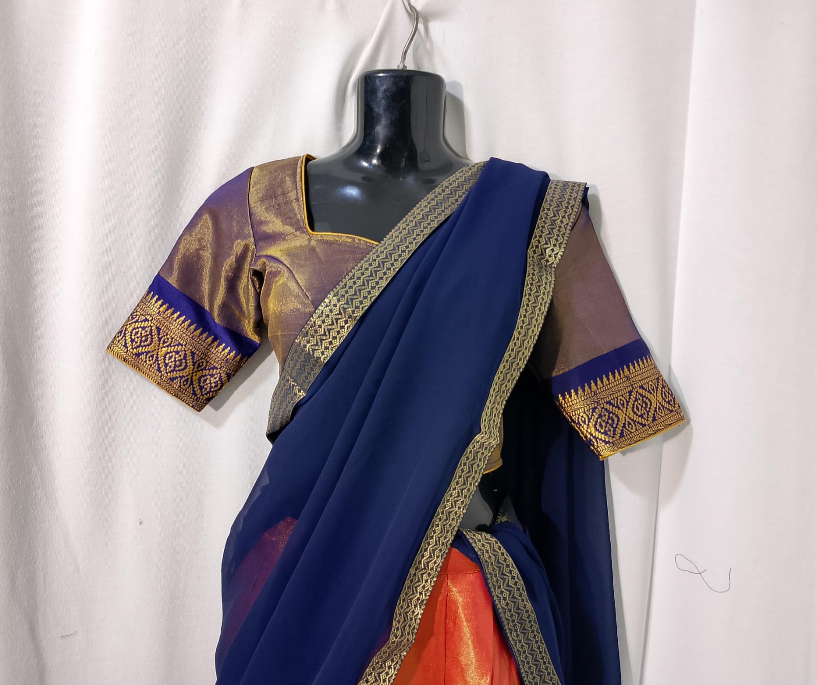 C215: Ready To Ship Pure Tissue Lehenga Set