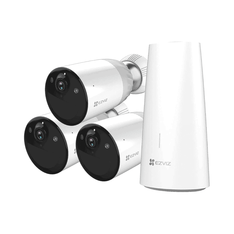 EZVIZ Battery-Powered Camera Kit 3CAM 4MP BC1-B3