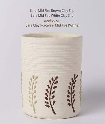 Sara Decorative Clay Slip Red Brown Sara Decorative Clay Slip Red Brown