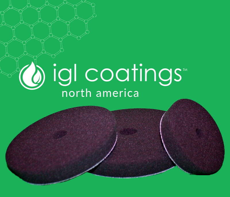 IGL PAD tampon de finition velcro noir en foam