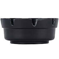 Black Plastic Ashtray 8 notches 4 1/4" x 1 3/4" - 12/Pack Black Plastic Ashtray 8 notches 4 1/4" x 1 3/4" - 12/Pack
