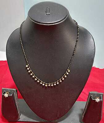 D140: Ready To Ship Beautiful Black Beads Set