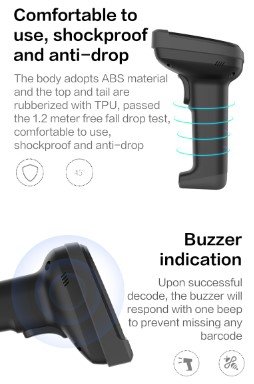 DELI 14952 BARCODE SCANNER 1D & 2D