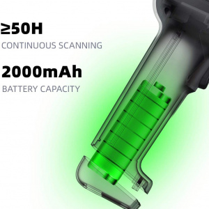 DELI 14953W BARCODE SCANNER 1D WIRELESS DELI 14953W BARCODE SCANNER 1D WIRELESS