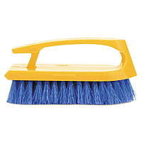 Rubbermaid Long Handle Scrub Brush, 6" Brush, Yellow Plastic Handle/Blue Bristles Rubbermaid Long Handle Scrub Brush, 6" Brush, Yellow Plastic Handle/Blue Bristles