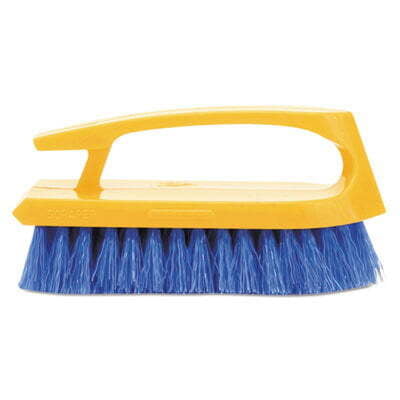 Rubbermaid Long Handle Scrub Brush, 6" Brush, Yellow Plastic Handle/Blue Bristles Rubbermaid Long Handle Scrub Brush, 6" Brush, Yellow Plastic Handle/Blue Bristles