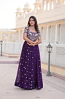 B140: Beautiful Georgette Long Frocks