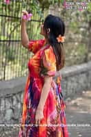 B201: Beautiful Georgette Long Frock