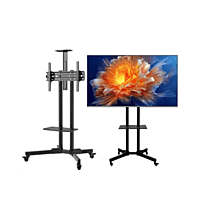 Roller TV Stand Display Up to 65" MODEL YD1500 | BRACKETS