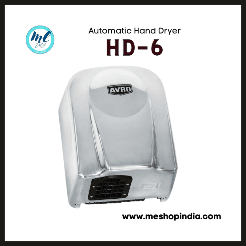 Avro Automatic hand dryer HD06-1650 W non magnetic SS 304 with hot & cold function Avro Automatic hand dryer HD06-1650 W non magnetic SS 304 with hot & cold function