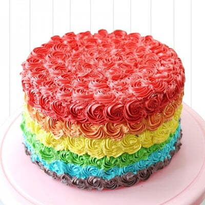 Rainbow Surprise Cake
