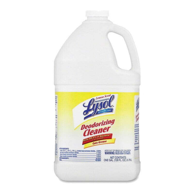 Lysol Disinfectant Deodorizing Cleaner 1 Gal. Lemon - 4/Case Lysol Disinfectant Deodorizing Cleaner 1 Gal. Lemon - 4/Case