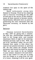 Saratchandra Chakravarty - A Disciple of Swami Vivekananda Saratchandra Chakravarty - A Disciple of Swami Vivekananda